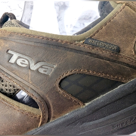 Teva Kimtah Size 12 Men\'s Leather Sandals Brown main image 4